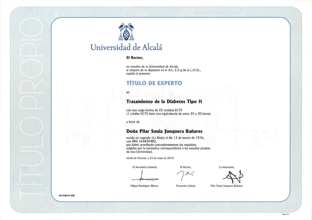 Experto en tratamiento de la diabetes mellitus