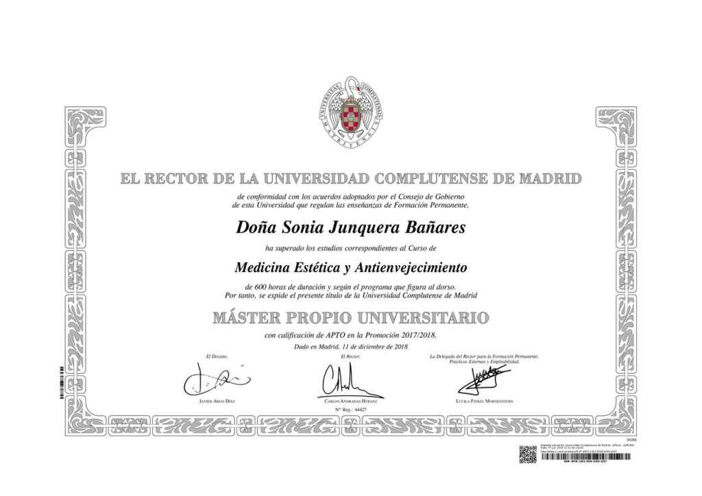 Master medicina estética y antienvejecimiento